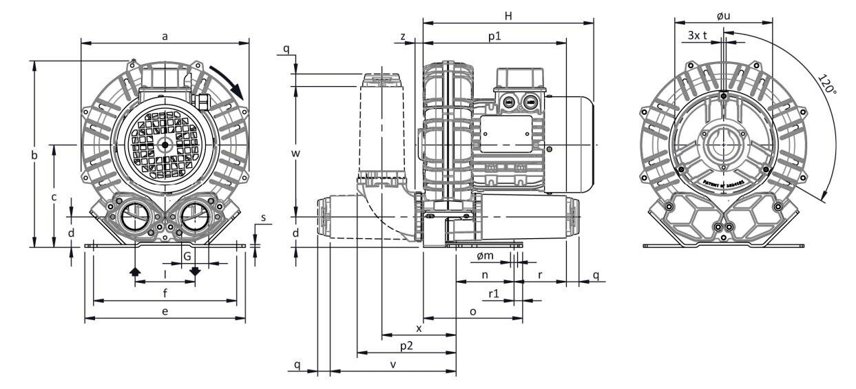 Габаритные размеры (чертеж) FPZ SCL K06 MS 4.0