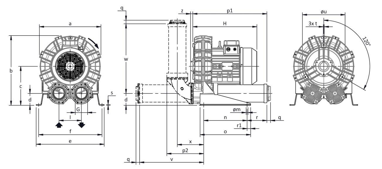 Габаритные размеры (чертеж) FPZ SCL K11 MS 18.5