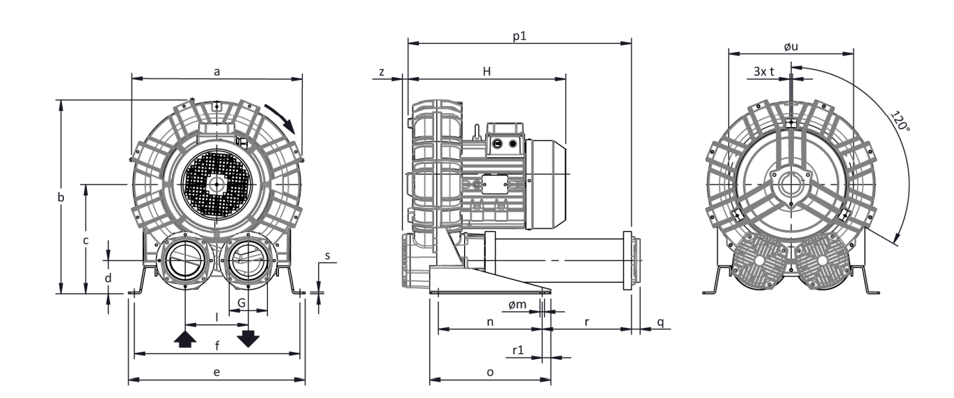 Габаритные размеры (чертеж) FPZ SCL K09 MD 5.5